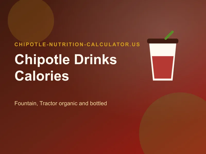 chipotle drinks calories