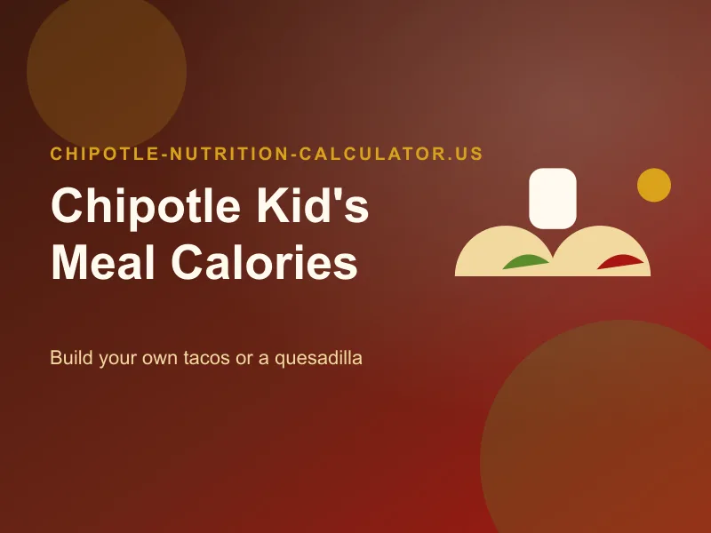 chipotle kids meal calories