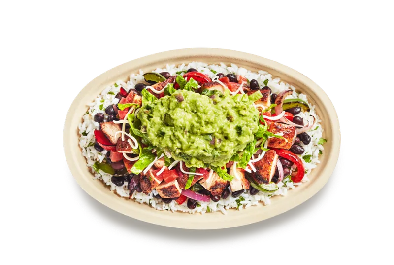 chipotle burrito bowl calories